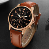 Fashion Simple Fake Three-eye Steel Belt Quartz Watch