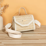 Simple Woven Sequin Decorative Crossbody Small Square Bag