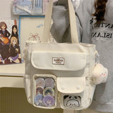 Japanese Handbag Large Capacity Student Class Tote Bag Campus Bag