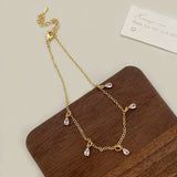 Minority Simple Elegant Women's All-match Super Fairy Zircon Necklace