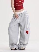 Women's American-style Retro Cleanfit Wide-leg Pants