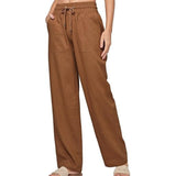 Women's Linen Wide-leg Cotton And Linen Casual Beach Summer Pants