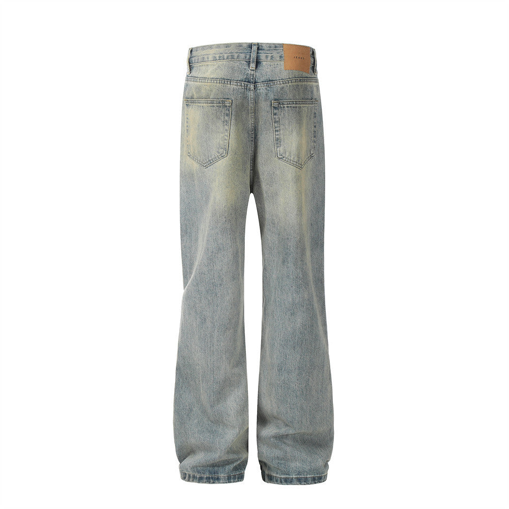 Fashion Holes Knee Denim Trousers Men