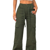 TL337 European And American Street Style Overalls Loose Jeans