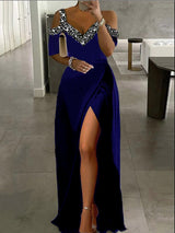 European And American Off-shoulder Spaghetti Strap Dress