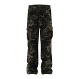 Fashion Personality Camouflage Workwear Trousers Men