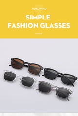 Square Retro Internet Hot Street Shooting Advanced Simple Trendy Sun Glasses