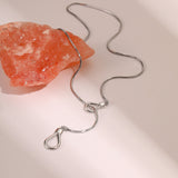 Ins European And American Stainless Steel 18K Gold Plated Adjustable Long Sweater Chain