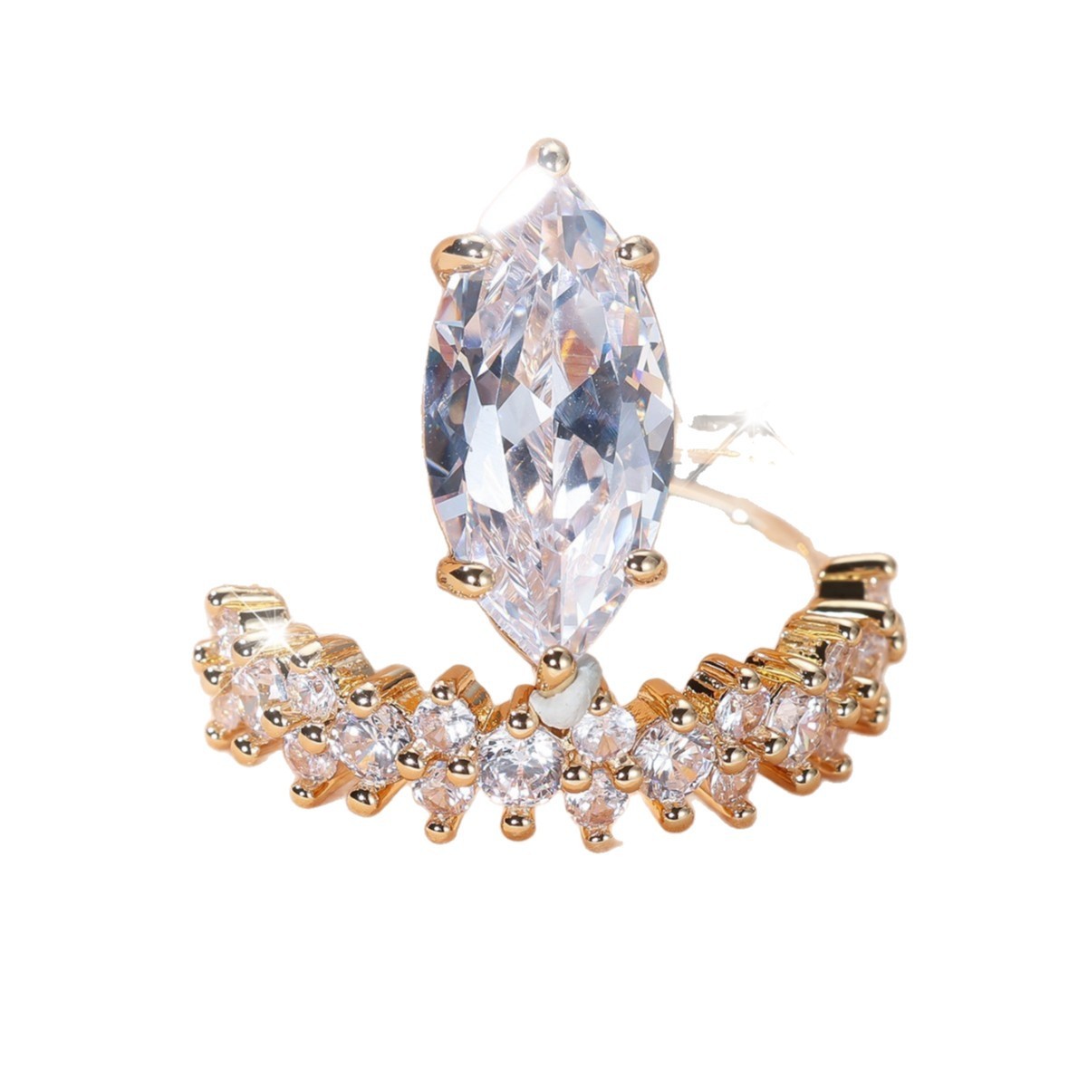 Women's Full Circle White Diamond Ring Set