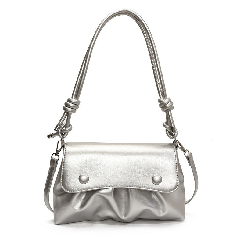 Underarm Small Bag Women's Fashion Pleated Shoulder Messenger Bag
